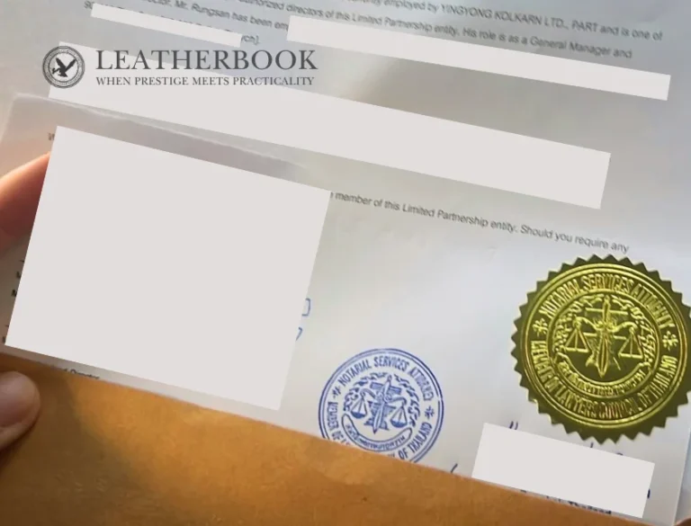 รับรองตราโนตารี Notary