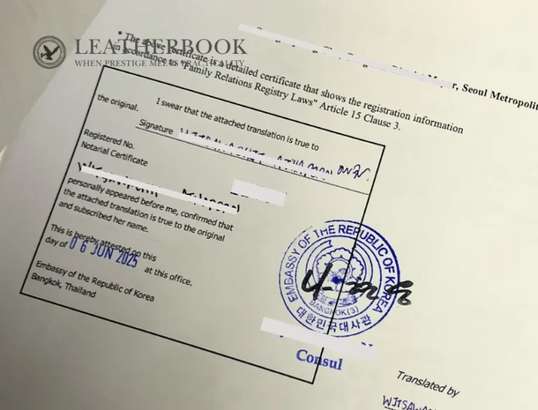 รับรองสถานทูต